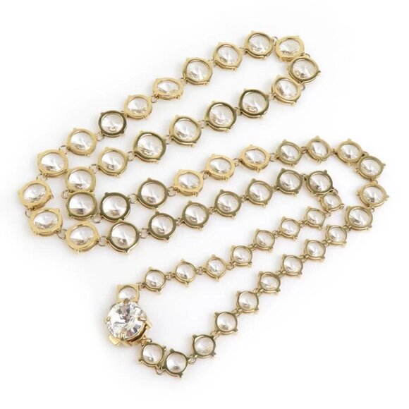Auth MIU MIU Necklace Gold Metal/Stone - Picture 2 of 8